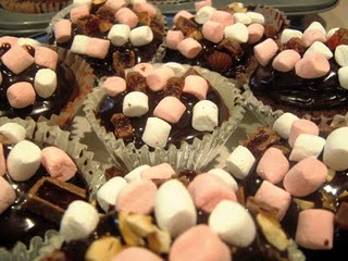 No cook, rocky road cup cakes